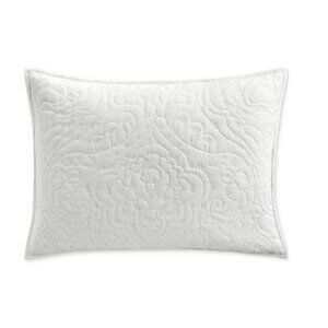 Charter Club Sculpted Paisley Embroidered Cotton Pillow Sham, King, Exclusively